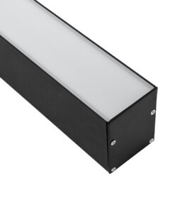 GloboStar® GloboStar® SURFACEPENDANT-PROFILE 70828-1M Προφίλ Αλουμινίου - Βάση & Ψύκτρα Ταινίας LED με Λευκό Γαλακτερό Κάλυμμα - Επιφανειακή & Κρεμαστή Χρήση - Πατητό Κάλυμμα - Μαύρο - 1 Μέτρο - Μ100 x Π5 x Υ7cm