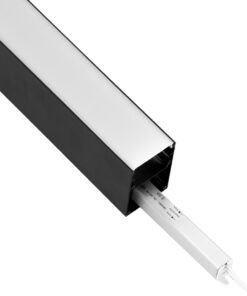 GloboStar® SURFACEPENDANT-PROFILE 70828-3M Προφίλ Αλουμινίου - Βάση & Ψύκτρα Ταινίας LED με Λευκό Γαλακτερό Κάλυμμα - Επιφανειακή & Κρεμαστή Χρήση - Πατητό Κάλυμμα - Μαύρο - 3 Μέτρα - Μ300 x Π5 x Υ7cm 13 70828 3m 5