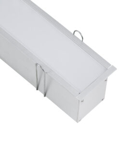 GloboStar® GloboStar® RECESS-PROFILE 70829-3M Προφίλ Αλουμινίου - Βάση & Ψύκτρα Ταινίας LED με Λευκό Γαλακτερό Κάλυμμα - Χωνευτή Χρήση - Πατητό Κάλυμμα - Ασημί - 3 Μέτρα - Μ300 x Π7.5 x Υ7cm