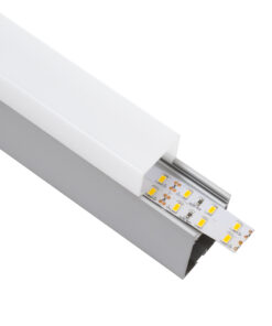 GloboStar® SURFACEPENDANT-PROFILE 70830-3M Προφίλ Αλουμινίου - Βάση & Ψύκτρα Ταινίας LED με Λευκό Γαλακτερό Κάλυμμα - Επιφανειακή & Κρεμαστή Χρήση - Πατητό Κάλυμμα - Ασημί - 3 Μέτρα - Μ300 x Π3.5 x Υ7.4cm 11 70830 3m 3