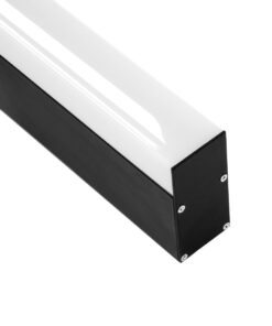 GloboStar® GloboStar® SURFACEPENDANT-PROFILE 70832-1M Προφίλ Αλουμινίου - Βάση & Ψύκτρα Ταινίας LED με Λευκό Γαλακτερό Κάλυμμα - Επιφανειακή & Κρεμαστή Χρήση - Πατητό Κάλυμμα - Μαύρο - 1 Μέτρο - Μ100 x Π3.5 x Υ7.4cm