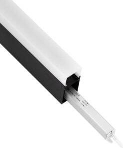 GloboStar® SURFACEPENDANT-PROFILE 70832-3M Προφίλ Αλουμινίου - Βάση & Ψύκτρα Ταινίας LED με Λευκό Γαλακτερό Κάλυμμα - Επιφανειακή & Κρεμαστή Χρήση - Πατητό Κάλυμμα - Μαύρο - 3 Μέτρα - Μ300 x Π3.5 x Υ7.4cm 13 70832 3m 5