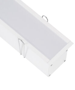 GloboStar® GloboStar® RECESS-PROFILE 70833-1M Προφίλ Αλουμινίου - Βάση & Ψύκτρα Ταινίας LED με Λευκό Γαλακτερό Κάλυμμα - Χωνευτή Χρήση - Πατητό Κάλυμμα - Λευκό - 1 Μέτρο - Μ100 x Π7.5 x Υ7cm