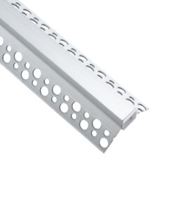 GloboStar® PLASTERBOARD-PROFILE 70836-3M Προφίλ Αλουμινίου - Βάση & Ψύκτρα Ταινίας LED με Λευκό Γαλακτερό Κάλυμμα - Χωνευτή Γωνιακή Χρήση σε Εσωτερική Γωνία Γυψοσανίδας - Trimless - Πατητό Κάλυμμα - Ασημί - 3 Μέτρα - Πακέτο 5 Τεμαχίων - Μ300 x Π3.1 x Υ1.3cm 10 70836 3m 5