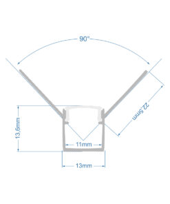 GloboStar® PLASTERBOARD-PROFILE 70836-3M Προφίλ Αλουμινίου - Βάση & Ψύκτρα Ταινίας LED με Λευκό Γαλακτερό Κάλυμμα - Χωνευτή Γωνιακή Χρήση σε Εσωτερική Γωνία Γυψοσανίδας - Trimless - Πατητό Κάλυμμα - Ασημί - 3 Μέτρα - Πακέτο 5 Τεμαχίων - Μ300 x Π3.1 x Υ1.3cm 12 70836 3m 7