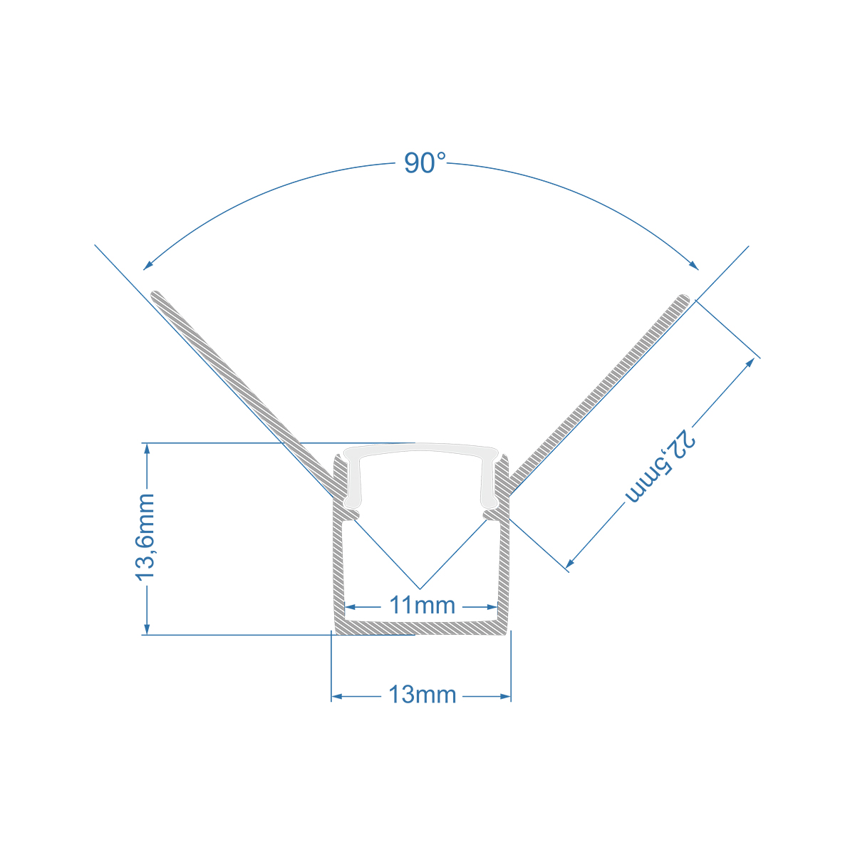 GloboStar® PLASTERBOARD-PROFILE 70836-3M Προφίλ Αλουμινίου - Βάση & Ψύκτρα Ταινίας LED με Λευκό Γαλακτερό Κάλυμμα - Χωνευτή Γωνιακή Χρήση σε Εσωτερική Γωνία Γυψοσανίδας - Trimless - Πατητό Κάλυμμα - Ασημί - 3 Μέτρα - Πακέτο 5 Τεμαχίων - Μ300 x Π3.1 x Υ1.3cm 7 GloboStar® PLASTERBOARD-PROFILE 70836-3M Προφίλ Αλουμινίου - Βάση & Ψύκτρα Ταινίας LED με Λευκό Γαλακτερό Κάλυμμα - Χωνευτή Γωνιακή Χρήση σε Εσωτερική Γωνία Γυψοσανίδας - Trimless - Πατητό Κάλυμμα - Ασημί - 3 Μέτρα - Πακέτο 5 Τεμαχίων - Μ300 x Π3.1 x Υ1.3cm - Image 6