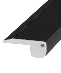 GLOBOSTAR® ALP-STEP-GRIP STAIR 70841-2M Επιφανειακό Προφίλ Αλουμινίου Ειδικό για Φωτισμό Σκαλοπατιού με Λευκό Γαλακτερό Πατητό Κάλυμμα για Ταινίες LED IP20 - Μαύρο & Λευκό - Μ200 x Π6 x Υ2.1cm 15 70841 2m 6