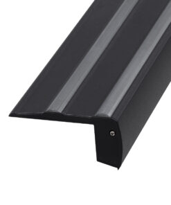 GloboStar® STAIR-PROFILE 70843-3M Προφίλ Αλουμινίου - Βάση & Ψύκτρα Ταινίας LED με Μαύρο Φιμέ Κάλυμμα - Χρήση σε Σκαλοπάτια - Πατητό Κάλυμμα - Μαύρο - 3 Μέτρα - Μ300 x Π8 x Υ3.2cm 18 70843 3m 6