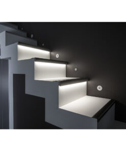 GloboStar® STAIR-PROFILE 70843-3M Προφίλ Αλουμινίου - Βάση & Ψύκτρα Ταινίας LED με Μαύρο Φιμέ Κάλυμμα - Χρήση σε Σκαλοπάτια - Πατητό Κάλυμμα - Μαύρο - 3 Μέτρα - Μ300 x Π8 x Υ3.2cm 19 70843 3m 7