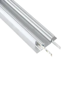 GloboStar® GLOBOSTAR® ALP-WALL-UPDOWN CONCEALED 70844-1M Επιφανειακό Προφίλ Αλουμινίου Ειδικό για Δημιουργία Κρυφού Φωτισμού Up & Down με Λευκό Γαλακτερό Πατητό Κάλυμμα για Ταινίες LED IP20 - Ασημί & Λευκό - Μ100 x Π5 x Υ1.7cm