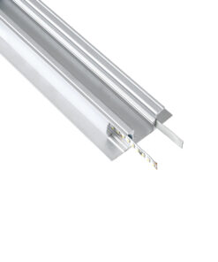 GloboStar® GLOBOSTAR® ALP-WALL-UPDOWN CONCEALED 70844-3M Επιφανειακό Προφίλ Αλουμινίου Ειδικό για Δημιουργία Κρυφού Φωτισμού Up & Down με Λευκό Γαλακτερό Πατητό Κάλυμμα για Ταινίες LED IP20 - Ασημί & Λευκό - Μ300 x Π5 x Υ1.7cm