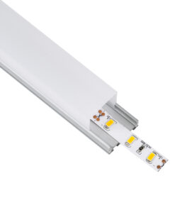 GloboStar® GloboStar® SURFACEPENDANT-PROFILE 70847-3M Προφίλ Αλουμινίου - Βάση & Ψύκτρα Ταινίας LED με Λευκό Γαλακτερό Κάλυμμα - Επιφανειακή & Κρεμαστή Χρήση - Πατητό Κάλυμμα - Ασημί - 3 Μέτρα - Πακέτο 5 Τεμαχίων - Μ300 x Π2.6 x Υ2.3cm