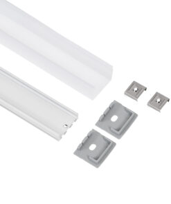 Alternative view of GloboStar® SURFACEPENDANT-PROFILE 70848-1M Προφίλ Αλουμινίου - Βάση & Ψύκτρα Ταινίας LED με Λευκό Γαλακτερό Κάλυμμα - Επιφανειακή & Κρεμαστή Χρήση - Πατητό Κάλυμμα - Λευκό - 1 Μέτρο - Μ100 x Π2.6 x Υ2.3cm