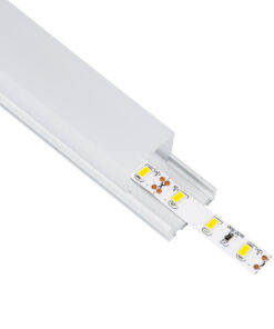 GloboStar® GloboStar® SURFACEPENDANT-PROFILE 70848-3M Προφίλ Αλουμινίου - Βάση & Ψύκτρα Ταινίας LED με Λευκό Γαλακτερό Κάλυμμα - Επιφανειακή & Κρεμαστή Χρήση - Πατητό Κάλυμμα - Λευκό - 3 Μέτρα - Πακέτο 5 Τεμαχίων - Μ300 x Π2.6 x Υ2.3cm