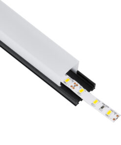 GloboStar® GloboStar® SURFACEPENDANT-PROFILE 70849-1M Προφίλ Αλουμινίου - Βάση & Ψύκτρα Ταινίας LED με Λευκό Γαλακτερό Κάλυμμα - Επιφανειακή & Κρεμαστή Χρήση - Πατητό Κάλυμμα - Μαύρο - 1 Μέτρο - Μ100 x Π2.6 x Υ2.3cm
