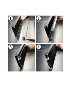 GloboStar® SKIRTINGBOARD-PROFILE 70851-3M Προφίλ Αλουμινίου - Βάση & Ψύκτρα Ταινίας LED με Λευκό Γαλακτερό Κάλυμμα - Επιφανειακή Χρήση για Περβάζι - Πατητό Κάλυμμα - Λευκό - 3 Μέτρα - Μ300 x Π1.6 x Υ8cm 22 70851 3m 8