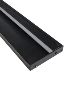GloboStar® SKIRTINGBOARD-PROFILE 70852-3M Προφίλ Αλουμινίου - Βάση & Ψύκτρα Ταινίας LED με Λευκό Γαλακτερό Κάλυμμα - Επιφανειακή Χρήση για Περβάζι - Πατητό Κάλυμμα - Μαύρο - 3 Μέτρα - Μ300 x Π1.6 x Υ8cm 18 70852 3m 4