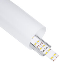 GloboStar® GloboStar® SURFACEPENDANT-PROFILE 70855-3M Προφίλ Αλουμινίου - Βάση & Ψύκτρα Ταινίας LED με Λευκό Γαλακτερό Κάλυμμα - Επιφανειακή & Κρεμαστή Χρήση - Πατητό Κάλυμμα - Ασημί - 3 Μέτρα - Μ300 x Φ6cm