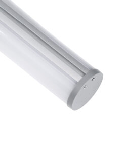 GloboStar® SURFACEPENDANT-PROFILE 70855-3M Προφίλ Αλουμινίου - Βάση & Ψύκτρα Ταινίας LED με Λευκό Γαλακτερό Κάλυμμα - Επιφανειακή & Κρεμαστή Χρήση - Πατητό Κάλυμμα - Ασημί - 3 Μέτρα - Μ300 x Φ6cm 12 70855 3m 5