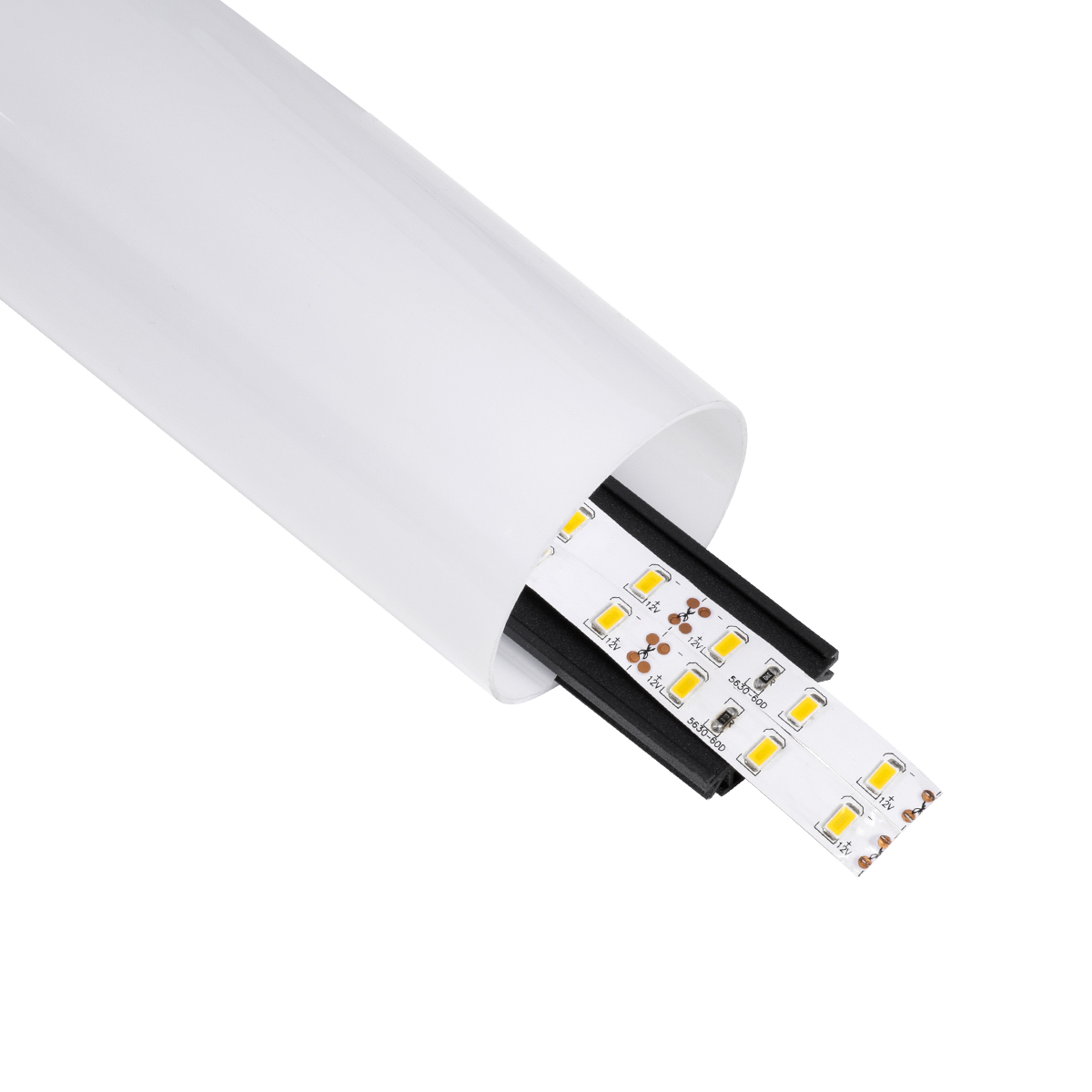 GLOBOSTAR® ALP-ROUND TUBIT 70856-1M Επιφανειακό & Κρεμαστό Προφίλ Αλουμινίου με Λευκό Γαλακτερό Πατητό Κάλυμμα για Ταινίες LED IP20 - Μαύρο & Λευκό - Μ100 x Π6 x Υ6cm 3 GloboStar® GLOBOSTAR® ALP-ROUND TUBIT 70856-1M Επιφανειακό & Κρεμαστό Προφίλ Αλουμινίου με Λευκό Γαλακτερό Πατητό Κάλυμμα για Ταινίες LED IP20 - Μαύρο & Λευκό - Μ100 x Π6 x Υ6cm