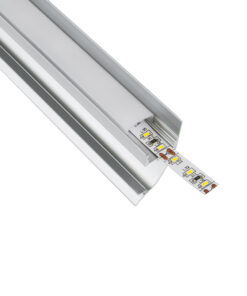 GloboStar® GloboStar® SURFACE-PROFILE 70857-3M Προφίλ Αλουμινίου - Βάση & Ψύκτρα Ταινίας LED με Λευκό Γαλακτερό Κάλυμμα - Επιφανειακή Χρήση Δημιουργίας Κρυφού Φωτισμού - Πατητό Κάλυμμα - Ασημί - 3 Μέτρα - Πακέτο 5 Τεμαχίων - Μ300 x Π1.7 x Υ4.2cm