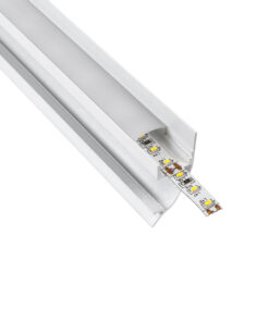 GloboStar® GloboStar® SURFACE-PROFILE 70858-3M Προφίλ Αλουμινίου - Βάση & Ψύκτρα Ταινίας LED με Λευκό Γαλακτερό Κάλυμμα - Επιφανειακή Χρήση Δημιουργίας Κρυφού Φωτισμού - Πατητό Κάλυμμα - Λευκό - 3 Μέτρα - Πακέτο 5 Τεμαχίων - Μ300 x Π1.7 x Υ4.2cm