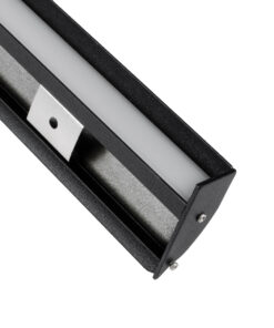 GloboStar® SURFACE-PROFILE 70859-3M Προφίλ Αλουμινίου - Βάση & Ψύκτρα Ταινίας LED με Λευκό Γαλακτερό Κάλυμμα - Επιφανειακή Χρήση Δημιουργίας Κρυφού Φωτισμού - Πατητό Κάλυμμα - Μαύρο - 3 Μέτρα - Πακέτο 5 Τεμαχίων - Μ300 x Π1.7 x Υ4.2cm 14 70859 3m 6