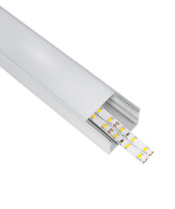 GloboStar® GloboStar® UNDERGROUND-PROFILE 70860-1M Προφίλ Αλουμινίου - Βάση & Ψύκτρα Ταινίας LED με Λευκό Γαλακτερό Κάλυμμα - Ενδοδαπέδια Χωνευτή Χρήση σε Δρόμους - Πατητό Κάλυμμα Υψηλής Αντοχής & Ανθεκτικότητας σε Βάρος - Ασημί - 1 Μέτρο - Μ100 x Π5 x Υ3.5cm