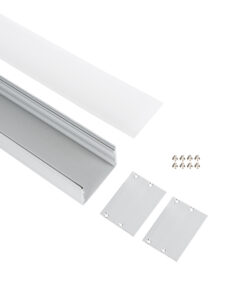 Alternative view of GloboStar® UNDERGROUND-PROFILE 70860-1M Προφίλ Αλουμινίου - Βάση & Ψύκτρα Ταινίας LED με Λευκό Γαλακτερό Κάλυμμα - Ενδοδαπέδια Χωνευτή Χρήση σε Δρόμους - Πατητό Κάλυμμα Υψηλής Αντοχής & Ανθεκτικότητας σε Βάρος - Ασημί - 1 Μέτρο - Μ100 x Π5 x Υ3.5cm