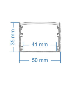 GLOBOSTAR® ALP-LINEAR INGROUND 70860-3M Ενδοδαπέδιο Προφίλ Αλουμινίου Ειδικό για Χωνευτή Χρήση σε Πεζοδρόμια & Δρόμους με Λευκό Γαλακτερό Πατητό Κάλυμμα Υψηλής Αντοχής & Ανθεκτικότητας σε Βάρος για Ταινίες LED IP65 - Ασημί & Λευκό - Μ300 x Π5 x Υ3.5cm 13 70860 3m 7