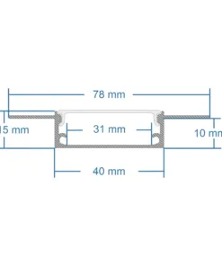GLOBOSTAR® ALP-PLASTERIN GYPSO 70861-1M Χωνευτό Προφίλ Αλουμινίου Ειδικό για Γυψοσανίδα με Λευκό Γαλακτερό Πατητό Κάλυμμα για Ταινίες LED IP20 - Ασημί & Λευκό - Μ100 x Π7.8 x Υ1.4cm 12 70861 1m 7
