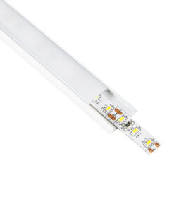 GloboStar® GloboStar® CURVED-PROFILE 70863-3M Προφίλ Αλουμινίου - Βάση & Ψύκτρα Ταινίας LED με Λευκό Γαλακτερό Κάλυμμα - Επιφανειακή Χρήση - Εύκαμπτο με Δυνατότητα Κυρτής Τοποθέτησης - Πατητό Κάλυμμα - Λευκό - 3 Μέτρα - Πακέτο 5 Τεμαχίων - Μ300 x Π1.8 x Υ0.5cm