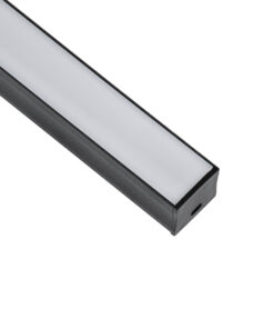 GLOBOSTAR® ALP-LINEAR LIGHTLINE 70869-3M Επιφανειακό Προφίλ Αλουμινίου με Λευκό Γαλακτερό Πατητό Κάλυμμα για Ταινίες LED IP20 - Μαύρο & Λευκό - Μ300 x Π2.3 x Υ2cm - Πακέτο 5 Τεμαχίων 11 70869 3m 4