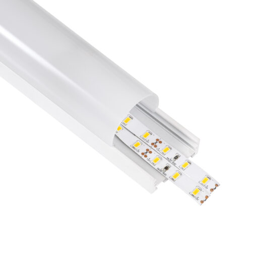 GloboStar® GloboStar® SURFACEPENDANT-PROFILE 70871-1M Προφίλ Αλουμινίου - Βάση & Ψύκτρα Ταινίας LED με Λευκό Γαλακτερό Κάλυμμα - Επιφανειακή & Κρεμαστή Χρήση - Πατητό Κάλυμμα - Λευκό - 1 Μέτρα - Μ100 x Π4.5 x Υ4.2cm