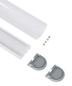 Alternative view of GloboStar® SURFACEPENDANT-PROFILE 70871-3M Προφίλ Αλουμινίου - Βάση & Ψύκτρα Ταινίας LED με Λευκό Γαλακτερό Κάλυμμα - Επιφανειακή & Κρεμαστή Χρήση - Πατητό Κάλυμμα - Λευκό - 3 Μέτρα - Μ300 x Π4.5 x Υ4.2cm