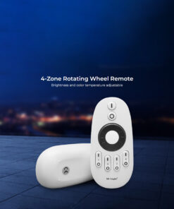 GloboStar® 71402 FUT006 Mi-Light Ασύρματο Χειριστήριο RF 2.4Ghz 4 Group για όλα τα Μονόχρωμα & CCT Mi-BOXER Controller DC 3V 2 x AAA - IP20 Λευκό Μ10.8 x Π5.4 x Υ2cm - 5 Years Warranty 13 71402 5