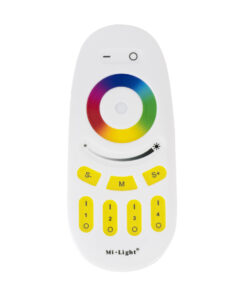 GloboStar® GloboStar® 71409 FUT096 Mi-Light Ασύρματο Χειριστήριο Αφής RF 2.4Ghz 4 Group για όλα τα RGBW Mi-BOXER Controller DC 3V 2 x AAA - IP20 Λευκό Μ12 x Π5.4 x Υ2cm - 5 Years Warranty