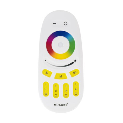 GloboStar® GloboStar® 71409 FUT096 Mi-Light Ασύρματο Χειριστήριο Αφής RF 2.4Ghz 4 Group για όλα τα RGBW Mi-BOXER Controller DC 3V 2 x AAA - IP20 Λευκό Μ12 x Π5.4 x Υ2cm - 5 Years Warranty