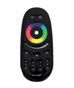 GloboStar® GloboStar® 71410 FUT096-B Mi-Light Ασύρματο Χειριστήριο Αφής RF 2.4Ghz 4 Group για όλα τα RGBW Mi-BOXER Controller DC 3V 2 x AAA - IP20 Μαύρο Μ12 x Π5.4 x Υ2cm - 5 Years Warranty