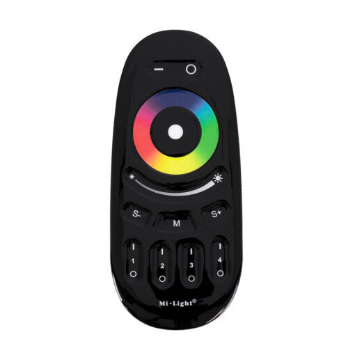 GloboStar® GloboStar® 71410 FUT096-B Mi-Light Ασύρματο Χειριστήριο Αφής RF 2.4Ghz 4 Group για όλα τα RGBW Mi-BOXER Controller DC 3V 2 x AAA - IP20 Μαύρο Μ12 x Π5.4 x Υ2cm - 5 Years Warranty