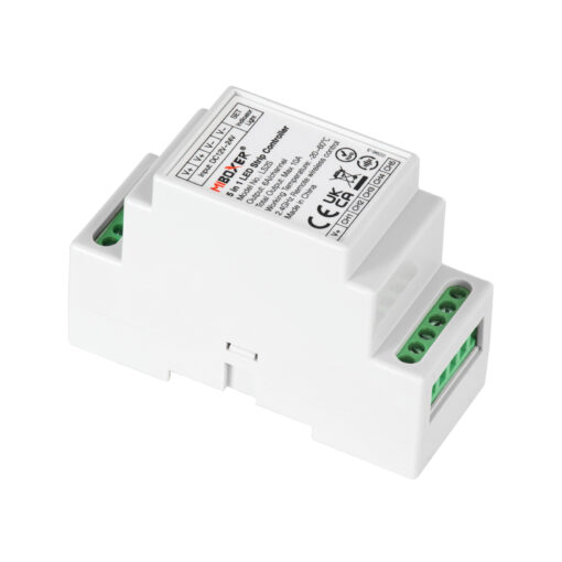 GloboStar® GloboStar® 71415 LS2S Mi-BOXER DC WiFi & RF 2.4Ghz Dimmer High Speed Controller 5 Καναλιών DC 12-24V 5 x 6A 144W - Max 10A 240W - IP20 RGBW+WW - Din Rail Ράγας - Μ9 x Π3.4 x Υ6cm - 5 Years Warranty