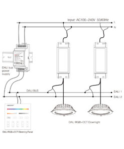 GLOBOSTAR® MiBOXER-DL-POW1 71420 DC DALI BUS Τροφοδοτικό/Μετασχηματιστής SELV Ράγας με 2 x 125mA 2W Κανάλια AC 220-240V σε DC 16V 250mA 4W Max IP20 - DALI BUS - Μ9 x Π3.4 x Υ6cm - 5 Χρόνια Εγγύηση 28 71420 14