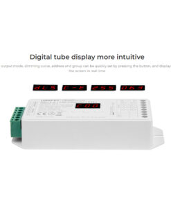 GLOBOSTAR® MiBOXER-DL-X 71423 DC DALI BUS & Push Dimmer / Controller με 5 x 6A 144W Κανάλια DC 12-24V 20A 480W Max IP20 - DALI BUS & Push Dimming - Μ13 x Π5 x Υ2.5cm - 5 Χρόνια Εγγύηση 31 71423 11