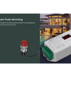GLOBOSTAR® MiBOXER-DL-X 71423 DC DALI BUS & Push Dimmer / Controller με 5 x 6A 144W Κανάλια DC 12-24V 20A 480W Max IP20 - DALI BUS & Push Dimming - Μ13 x Π5 x Υ2.5cm - 5 Χρόνια Εγγύηση 34 71423 14