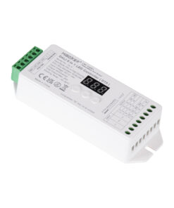 GloboStar® GLOBOSTAR® MiBOXER-DL-X 71423 DC DALI BUS & Push Dimmer / Controller με 5 x 6A 144W Κανάλια DC 12-24V 20A 480W Max IP20 - DALI BUS & Push Dimming - Μ13 x Π5 x Υ2.5cm - 5 Χρόνια Εγγύηση