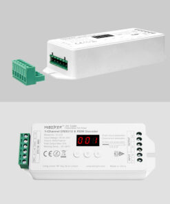 GLOBOSTAR® MiBOXER-D1-CX 71424 DC DMX Master Dimmer / Controller / Decoder Υψηλής Ταχύτητας με 1 x 20A 480W Κανάλι DC 12-24V 20A 480W Max IP20 - DMX512 & RDM - Μ13 x Π5 x Υ2.5cm - 5 Χρόνια Εγγύηση 26 71424 10