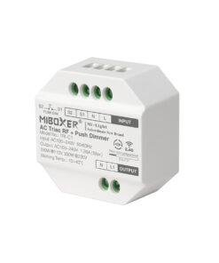 GLOBOSTAR® MiBOXER-TRI-C1 71432 AC Triac RF 2.4Ghz & Push Dimmer με 1 x 1.36A 300W Κανάλι AC 220-240V 1.36A 300W Max IP20 - RF 2.4Ghz & Push Dimming - Μ5 x Π5 x Υ2.3cm - 5 Χρόνια Εγγύηση 21 71432 6
