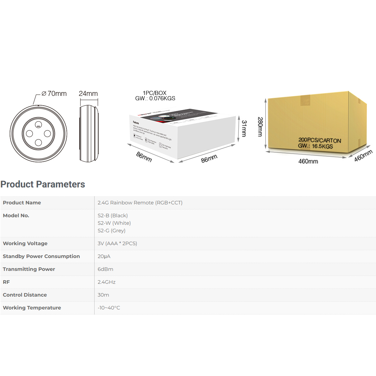 GloboStar® 71434 S2-B Mi-Light Ασύρματο Χειριστήριο Αφής RF 2.4Ghz για όλα τα RGBW+WW Mi-BOXER Controller DC 3V 2 x AAA - IP20 Μαύρο Φ7 x Υ2.5cm - 5 Years Warranty 14 GloboStar® 71434 S2-B Mi-Light Ασύρματο Χειριστήριο Αφής RF 2.4Ghz για όλα τα RGBW+WW Mi-BOXER Controller DC 3V 2 x AAA - IP20 Μαύρο Φ7 x Υ2.5cm - 5 Years Warranty - Image 12