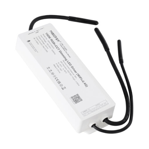 GloboStar® GloboStar® 71440 WP5-P150V24 Mi-BOXER DC Smart Wifi & RF 2.4Ghz & Push Dimming Power Supply Τροφοδοτικό SELV & Controller / Dimmer All in One 5 Καναλιών AC100-240V σε DC 24V 5 x 1.25A 30W - Max 6.25A 150W - Αδιάβροχο IP67 RGBW+WW Μ22.5 x Π7.3 x Υ3.5cm - 5