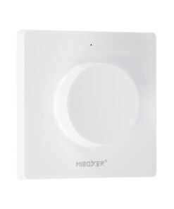 GloboStar® GloboStar® 71443 K1 Mi-BOXER Ασύρματο Επιτοίχιο Χειριστήριο Dimmer RF 2.4Ghz για όλα τα Μονόχρωμα Mi-BOXER Controller DC 3V 1 x CR2032 - IP20 Λευκό Μ8.5 x Π8.5 x Υ2.5cm - 5 Years Warranty